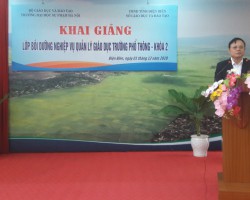 TCCB. Bồi dưỡng nghiệp vụ quản lý giáo dục cho CBQL các đơn vị trực thuộc Sở Giáo dục và Đào tạo